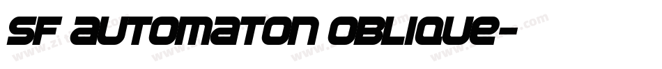 SF Automaton Oblique字体转换